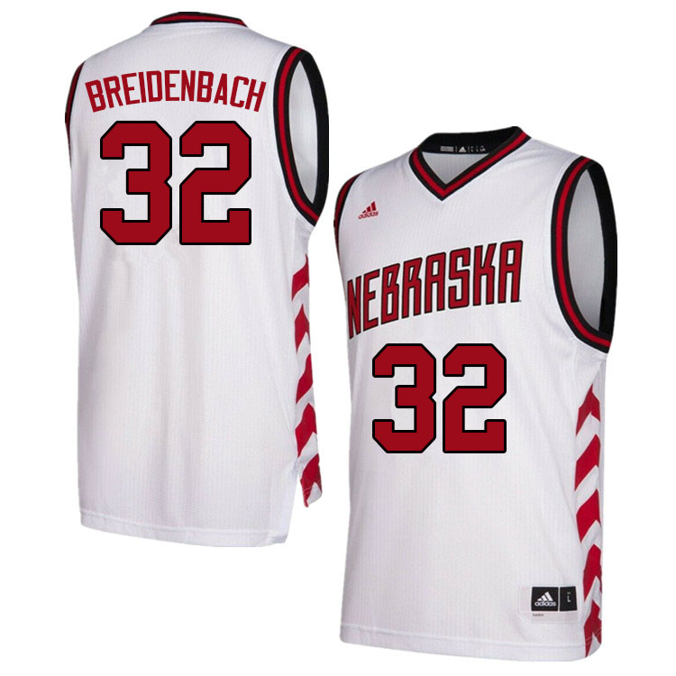 Men #32 Wilhelm Breidenbach Nebraska Cornhuskers College Basketball Jerseys Sale-Hardwood